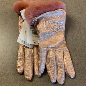 Rose Gold Pink Gloves
